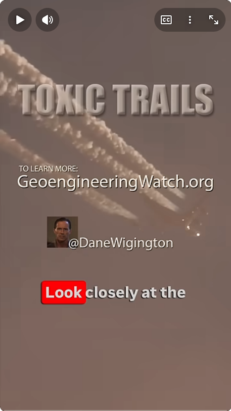 Toxic Trails - Skies are being sprayed!